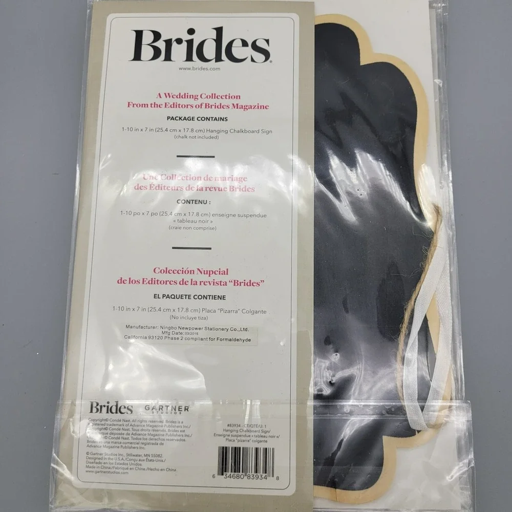 Brides Wood Hanging Chalkboard Signs Lot‎ of 4 Pkgs 10